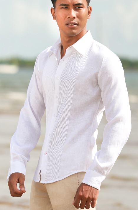 Island Importer Men's Cotton Short Sleeve Island Shirt - White