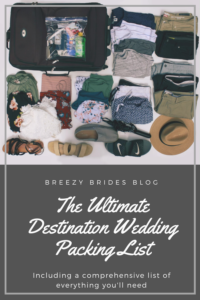 packing for your destination wedding